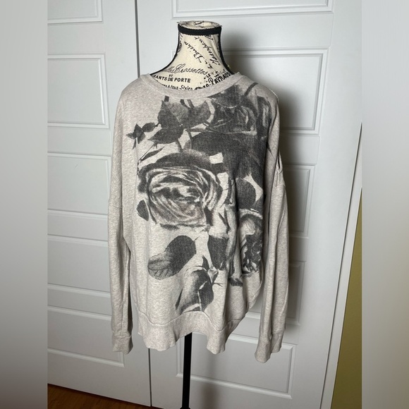 All Saints "Rosen Unai Sweat Cold Shoulder Sweatshirt Sz Medium - Picture 4 of 8